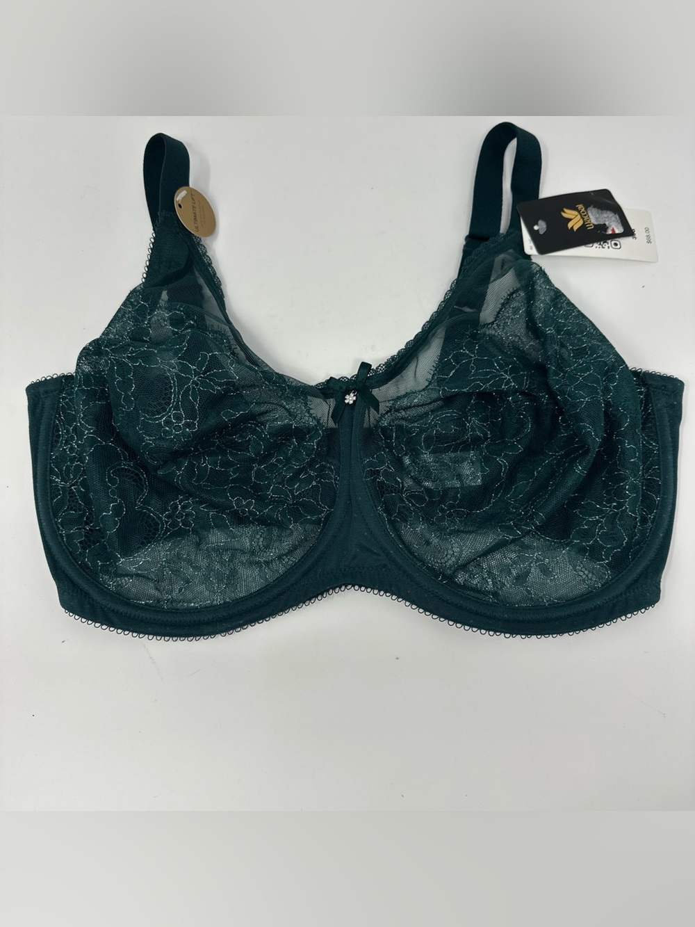 Wacoal Retro Chic Full Figure Underwire Bra Size 36G 855186 New with Tags Teal
